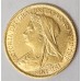 GREAT BRITAIN UK 1901 . HALF 1/2 SOVEREIGN . GOLD COIN